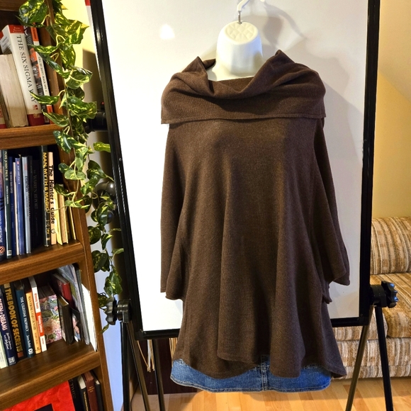 NWOTs, Inc. International Grey 3/4 Dolman Sleeve Cowl Neck Sweater Size XL - Picture 8 of 14